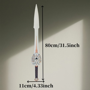 Espada <span class=keywords><strong>de</strong></span> Juguete Eilite <span class=keywords><strong>de</strong></span> 31.5'' <span class=keywords><strong>de</strong></span> Espuma <span class=keywords><strong>de</strong></span> Poliuretano, Diseño <span class=keywords><strong>de</strong></span> <span class=keywords><strong>Nueve</strong></span> Leones, Realista, Suave, Resistente, Ligera, para Halloween, Unisex, Cosplay, OEM, Diseño Artístico - Product Image 1