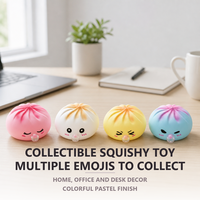 Balle anti-stress souple en PVC creux à rebond lent pour enfants, jouet à presser pour soulager l'anxiété