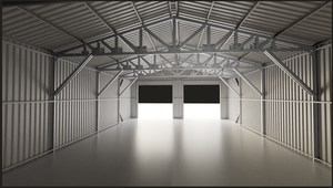 CG2533-H305 25 33ft đôi nhà để xe kim loại chuồng nhà kho thép chất lượng cao Bộ dụng cụ nhà để xe đúc sẵn Kết Cấu Thép nhà để xe - Product Image 6