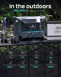 2000W <b>Portable</b> Solar Generator Battery Outdoor Camping Emergency Power Supply - Product Image 4