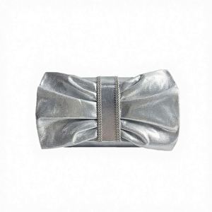 Bolsos de mano metálicos hechos a mano para mujer, de alta calidad, con cuentas doradas y plateadas, elegantes, con pedrería, a la moda, para la noche. - Product Image 3