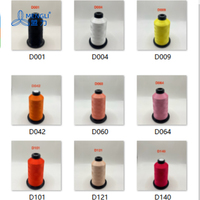 Fil à broder polyester trilobal brillant de haute qualité pour ordinateur, 120d/2, 480 couleurs, 720 couleurs, bobine de 5000M