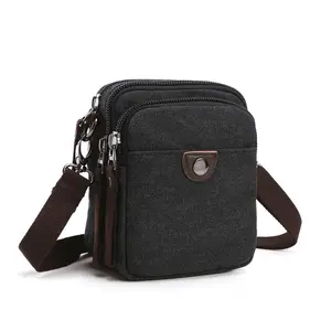 Beg Silang Badan Fashion Messenger Mini Hand Neueste Kleine Standard Großhandels preis Große Männer Seiten taschen Für Schulter Schwarz Farbe