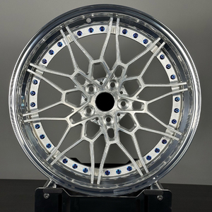 Jantes de voiture en alliage d'aluminium forgé à cinq branches échelonnées de remplacement OEM de 18 à 21 pouces, neuves, 4 pièces, 5*100 4*100 5*108 5*120 - Product Image 2