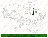 Stabilizer Link OEM EJ7Z5K484A EJ7C3B438AAA untuk Suku Cadang Mobil Ford Stabilizer Link Belakang Kiri Atas untuk Ford Escape 2014-2019