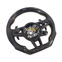 Volant LED sur Mesure en Fibre de Carbone Forgée Accessoires Auto pour Modèles Porsche 991 992 958 Cayenne Macan Panamera 970 971