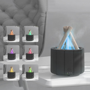 Mini Humidificador Ultrasónico con Luz LED de Llama Simulada de 7 Colores, Difusor de Aroma de Aceites Esenciales con Aroma a Fogata - Product Image 1