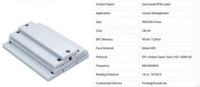 Étiquette RFID anti-métal pour instruments médicaux Canada Healthcare 865-928 MHz, stérilisable, sûre, performance stable, conforme aux normes FCC et RoHS