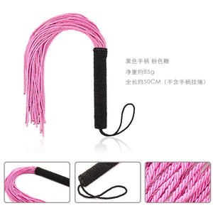 Venta caliente cuerda de <span class=keywords><strong>nylon</strong></span> cola adulto juguete látigo para BDSM esclavo azotes - Product Image 6