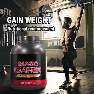 Pil Whey Protein Premium untuk Meningkatkan Berat Badan, Creatine, Vitamin Pembentuk Otot Cepat, Kebugaran Gym, Penambah Berat Badan 2lbs 1000g - Product Image 6