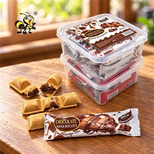 Biscuits et bonbons en gros, cadeaux pour fêtes, vente en gros, fournisseur d'usine OEM, bâtonnets de gaufrettes croustillantes fourrés au chocolat - Product Image 1
