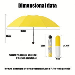 Parapluie pliant manuel 8 baleines avec logo, personnalisé, protection solaire anti-UV, revêtement argenté, pour extérieur, vente en gros - Product Image 4
