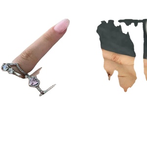 Phụ Nữ Của 925 Sterling Bạc Màu Hồng Pha Lê Hình Trái Tim Trang Sức <span class=keywords><strong>Set</strong></span> Bao Gồm Bông Tai Vòng Cổ Vòng Đeo Tay Thời Trang Quà Tặng - Product Image 6