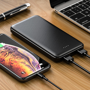 Promotion Power Bank Portable, chargeur 10000mah Logo personnalisé Power Bank 2A <span class=keywords><strong>3A</strong></span> LED bandes lumineuses téléphones portables batteries/ - Product Image 1