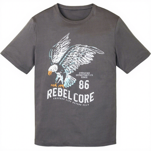 Camiseta de Verano 2026 al por Mayor, Personalizada con Logotipo, Moderna, de Manga Corta, 100% Algodón, de Alta Calidad, Corte Regular, Hombros Caídos, Estilo Vintage - Product Image 1