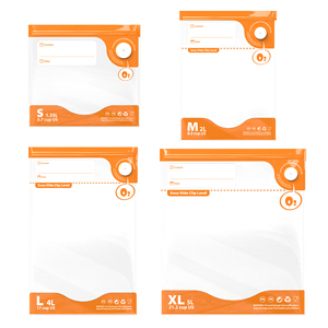 Sacs de conservation alimentaire réutilisables améliorés à succès avec fermeture éclair double couche et mini pompe à <span class=keywords><strong>vide</strong></span> pour la conservation des aliments - Product Image 5