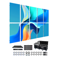 Sistema Completo P2.6 P2.9 P3.91 P4.81 Pantalla LED de 250x250mm 500x500mm IP65 para Interiores y Exteriores, Telón de Fondo para Eventos, Centro Comercial