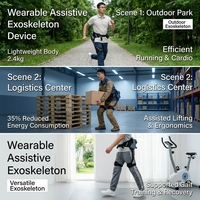 Système robotique portatif d'assistance industrielle personnalisé pour le chargement - Exosquelette robotique
