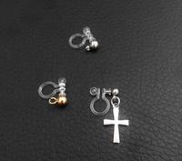 Clip de boucles d'oreilles faux en plastique transparent Silicone transparent invisible pour convertisseur de boucles d'oreilles
