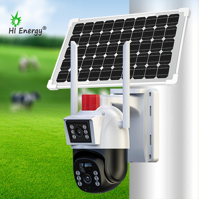 V380 Full Color 3MP WIFI Solar CCTV Security Camera with Night Vision Recording 4G Sim Card for Outdoor Security