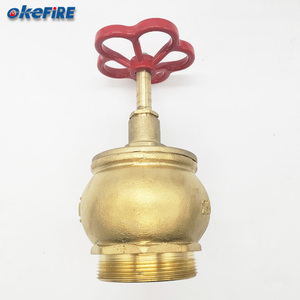 Okefire 2 "Hoặc 2.5" Vòi Cứu Hỏa Bằng Đồng Cổ Điển Chiến Đấu Van DừNg Hạ Cánh Nam - Product Image 3