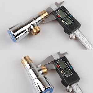 Hot and Cold <b>Ball</b> Valve for Kitchen, Bathroom and Pipeline, 1/2" Brass Angle Stop Valve, 1/4 Turn Shut Off Valve - Product Image 3