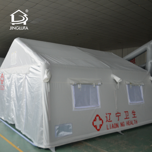 Tenda Rumah Sakit Medis Tiup Portabel Putih Tahan Air Kanvas Oxford PVC untuk Bantuan Darurat Bencana - Product Image 6