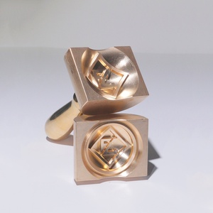 Sello de hielo personalizado con logotipo, de metal completo, cobre y latón, para cubitos de hielo - Product Image 3