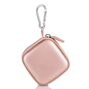 Étui pour <span class=keywords><strong>écouteur</strong></span>s <span class=keywords><strong>sans</strong></span> <span class=keywords><strong>fil</strong></span> bluetooth, housse imperméable et résistante aux chocs avec mousqueton, organisateur de voyage électronique, étui pour chargeur - Product Image 1