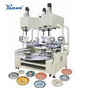 Machine d'impression tampographique céramique 3 couleurs pour assiettes, bols, soucoupes, plats et plateaux en céramique Servo - Product Image 1