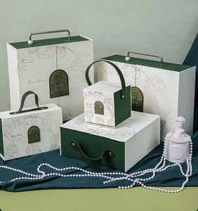 Factory Wholesale Recyclable Square <strong>Wedding</strong> <strong>Gift</strong> <strong>Box</strong> with Handle Luxury Cardboard Perfume &amp; Candy <strong>Box</strong> Magnet Closed Ribbon - Product Image 4