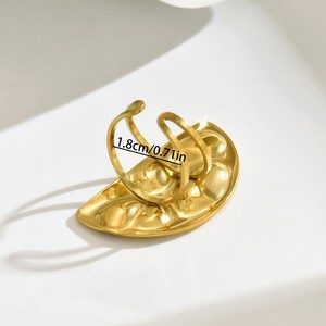 Geometric <b>Open</b> <b>Ring</b> For Women Gold Color Party Jewelry Yiwu Origin JZ1312 - Product Image 4