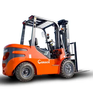 2T 3T New Price Triple Mast Lifting Height ISUZU Engine Automatic Transmission Diesel Forklift With Attachments