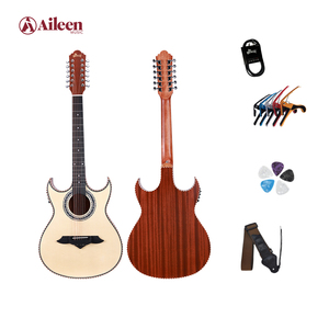 กีตาร์โปร่ง AF16DCE-12 Winzz แบบ Double Cutaway 12 สาย Bajo Sexto - Product Image 1