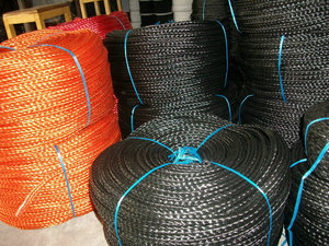 12mm 8 sợi phẳng <span class=keywords><strong>PE</strong></span> bện dây tối màu xám và màu đen để Ukraine - Product Image 4