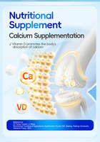 Capsules de cholecalciférol en gélules molles de calcium et vitamine D3 de marque privée pour adultes et enfants, pour la santé de la densité osseuse et du système immunitaire