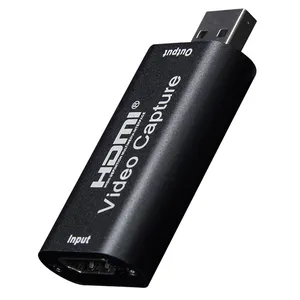 Fjgear Hot-selling Mini 4K 1080P HD MI Video Capture Card Streaming Board Capture USB 2.0 Card Grabber Recorder Box