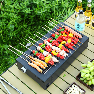 Alta calidad 2 en 1 1200W Ajuste de rotación de tres velocidades Carbón <span class=keywords><strong>y</strong></span> <span class=keywords><strong>barbacoa</strong></span> eléctrica para jardín de camping al aire libre o interior - Product Image 3