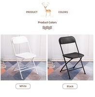 Chaises pliantes portables en plastique avec dossier pour exposition, formation, bureau, conférence, salle à manger, dortoir