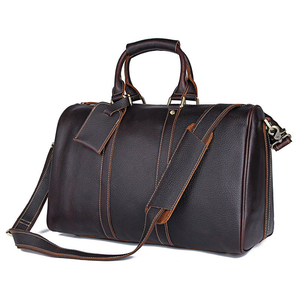 Mens di Cuoio Duffle Borsa Da Viaggio Marrone Palestra Sport Durante La Notte Week-End Borse Da Viaggio <span class=keywords><strong>per</strong></span> Le Donne <span class=keywords><strong>Aereo</strong></span> Dei Bagagli del Carry-On Sacchetto - Product Image 2