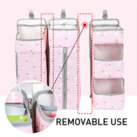 Organisateur de couches pour table à langer et berceau, rangement suspendu pour articles essentiels de bébé