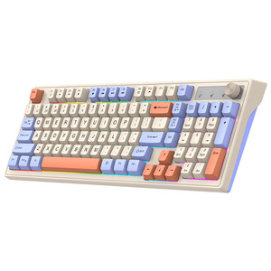 Langtu L98 Colorful Keys RGB Three-Mode Wireless Gasket Wired Game <b>Keyboard</b> Mute Gaming <b>Keyboard</b> for Student Girl - Product Image 1