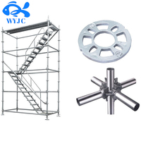 Andamios de Anillo Galvanizado, Sistema de Andamios Modulares de Alta Resistencia, Andamios de Anillo con Hebilla de Disco para Construcción de Puentes