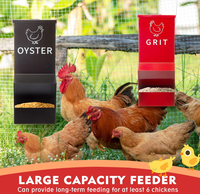 Mangeoire à poulet personnalisable, mangeoire anti-gaspillage pour volailles, mangeoire suspendue à double installation pour poulets de basse-cour