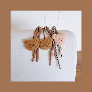 Kleurrijke schattige mobiele telefoon hangkoord tas charme touw pluche beer cartoon pop mobiele telefoon hanger groothandel - Product Image 4