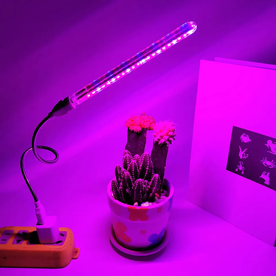 10W 21Led DC 5V USB Voll spektrum Grow Light USB Tragbares flexibles Pflanzen wachstums licht für Gewächshaus blumen pflanzen Sukkulente