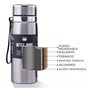 Thermos in acciaio inossidabile cromato 600ml caldo e freddo - Product Image 5