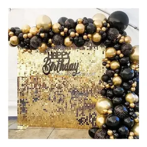 Shimmer Wall Sequin Backdrop Wedding Party Birthday Events Home Decor Sequin Panels For Backdrop