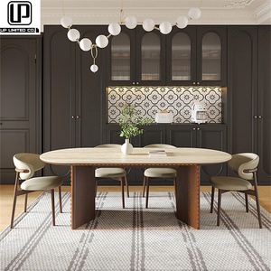 Juego de Mesas de Comedor de Madera de Diseño Clásico Estilo Chino, Suministro de Fábrica, Juego de Mesas de Comedor Barrocas Modernas - Product Image 3