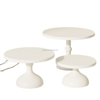 Nuevo Juego de Platos para Postre de Boda Moderno de Tres Piezas, Juego de Soportes para Pastel, Juego de Platos para Frutas para Fiestas y Bodas